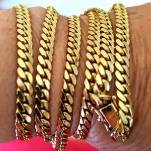 MAN'S SOLID 10KT 💛 GOLD MIAMI CUBAN LINK CHAIN NECKLACE